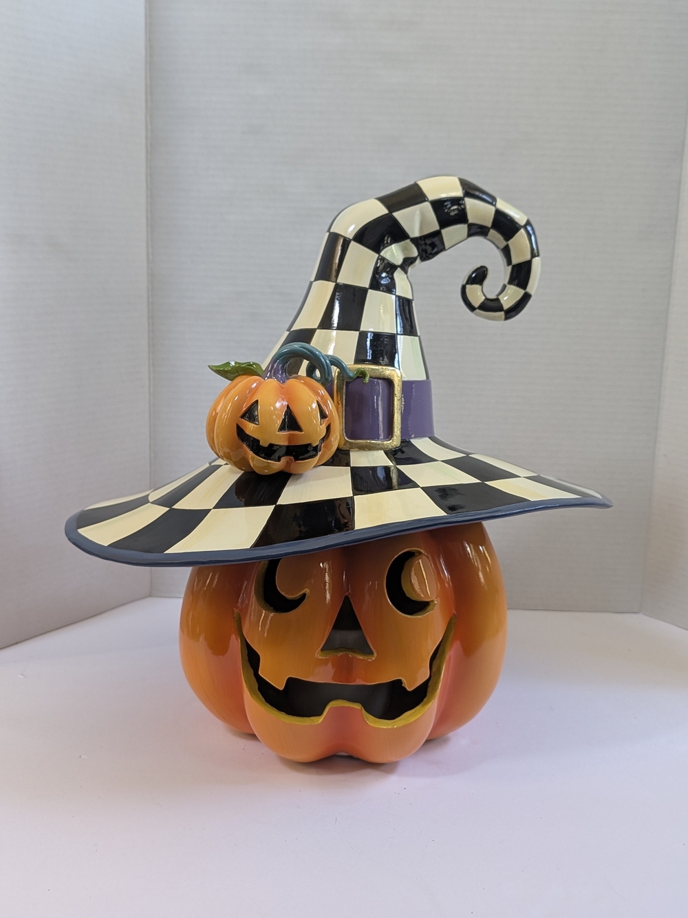 Mackenzie Childs Fortune Teller Happy Jack Pumpkin Halloween No box